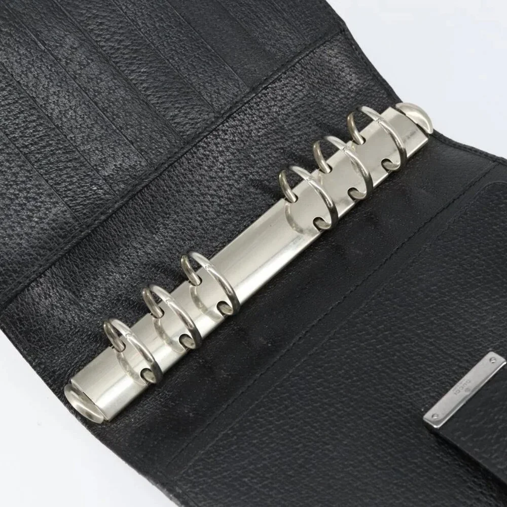 GUCCI GG Canvas Agenda Day Planner Cover Black